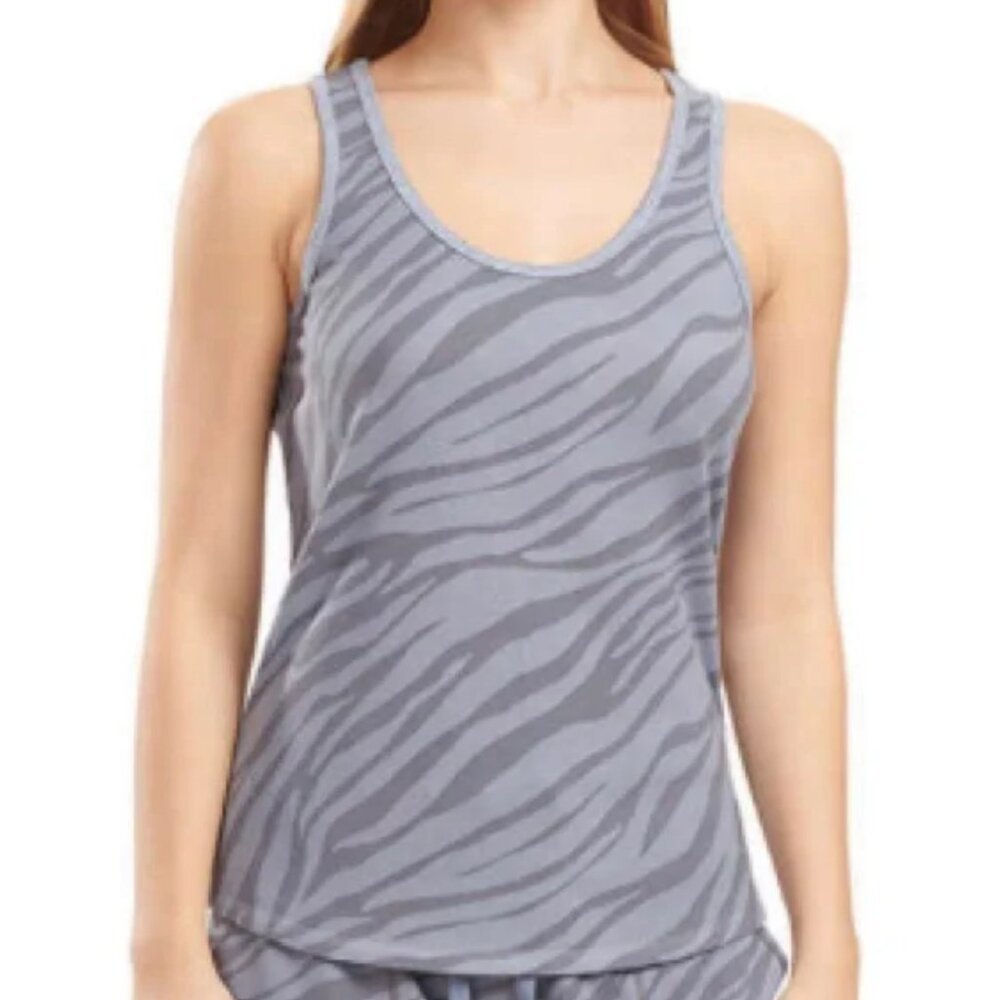 Karen Neuburger Live Love Lounge Zebra PJ Tank Top